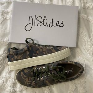 Brand new J Slides camo sneakers